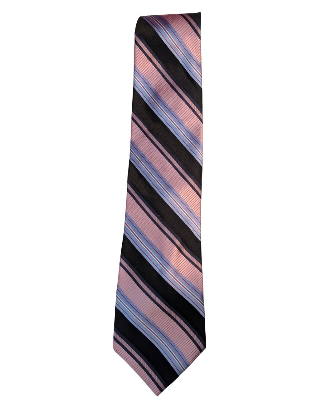 Pronto-Uomo 100%  Silk Diagonal Striped Tie